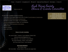 Tablet Screenshot of ahsshowsandevents.com